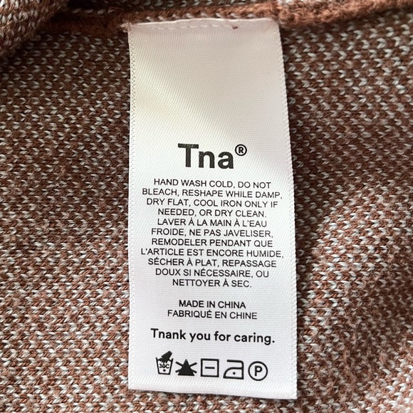 Aritzia Sweater Women’s Small TNA Brown Century Elephant Sweater - Picture 5 of 8